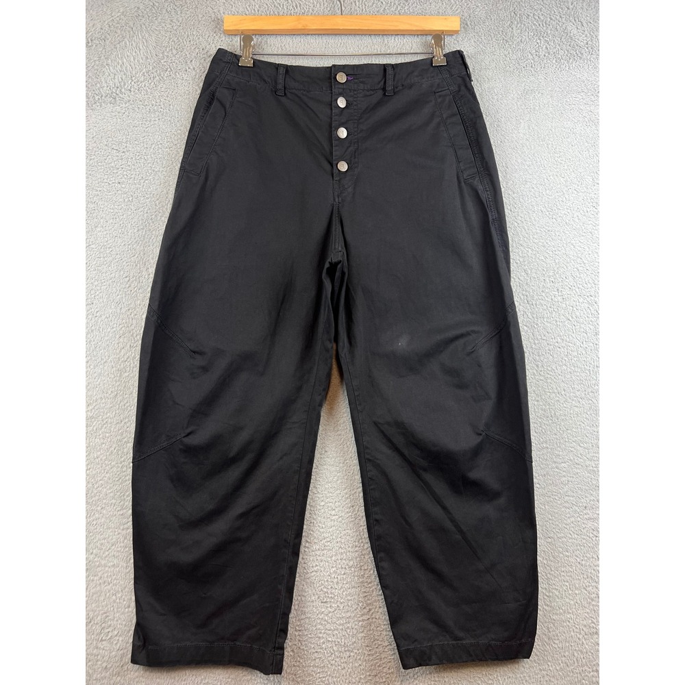 PILCRO The Arin Mid-Rise Button-Front Barrel Pants size 32